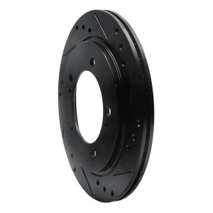 Chevrolet Tracker Brake Rotor (1) - Front Right - R1 Concepts - Drilled & Slotted - Black - `99-`04